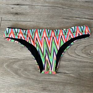 Colorful Zigzag Reversible Bikini Bottom